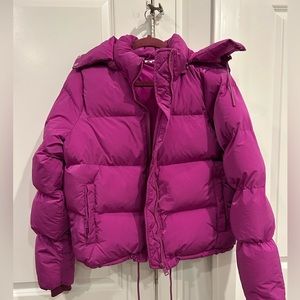 COPY - GOOD AMERICAN IRIDESCENT PUFFER | POWER PURPLE NWT
